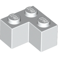 Lego kostka (kostička) 2x2 roh, bílá (235751, 235701)